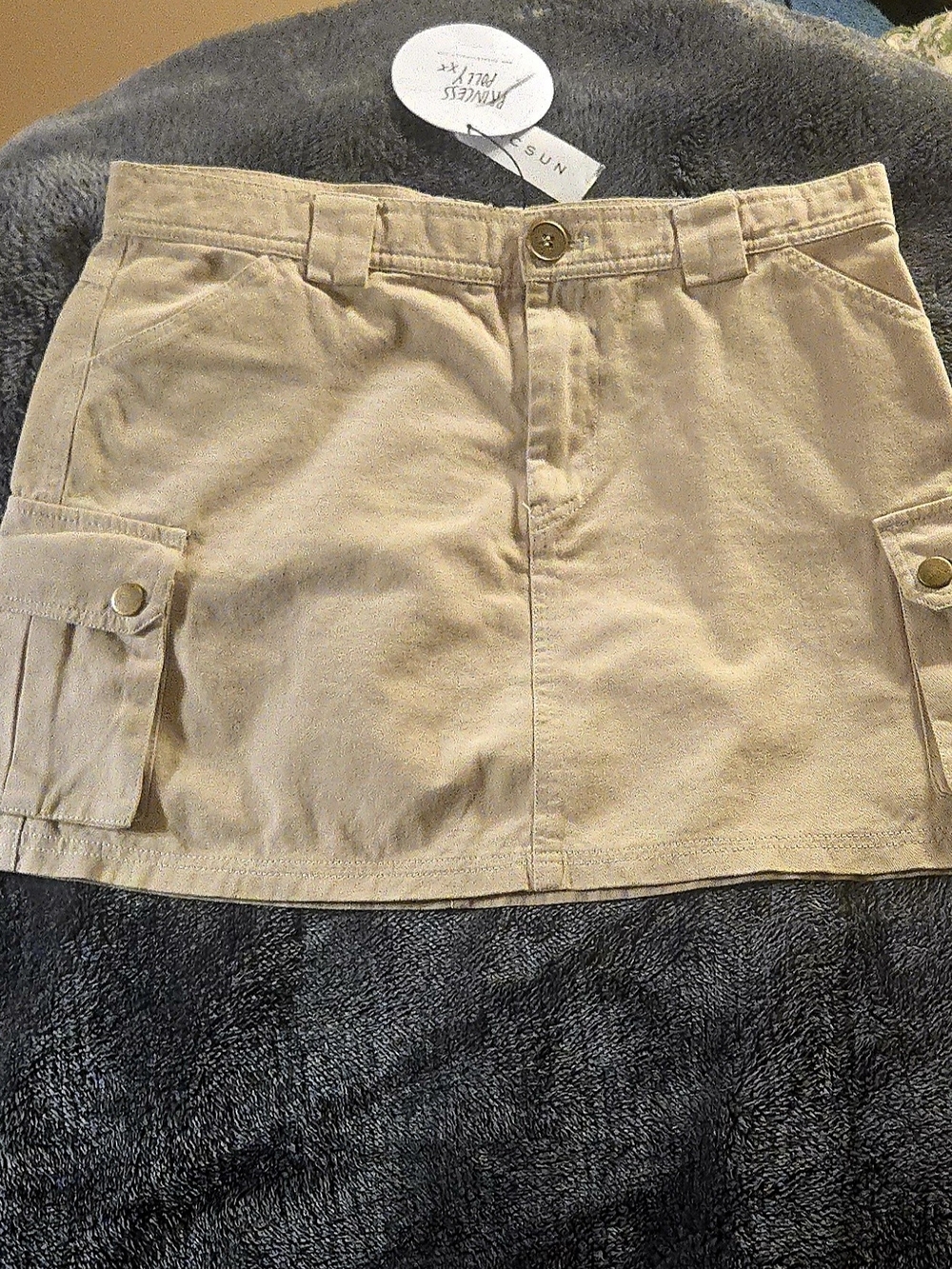 Princess Polly Beige Cargo Skirt